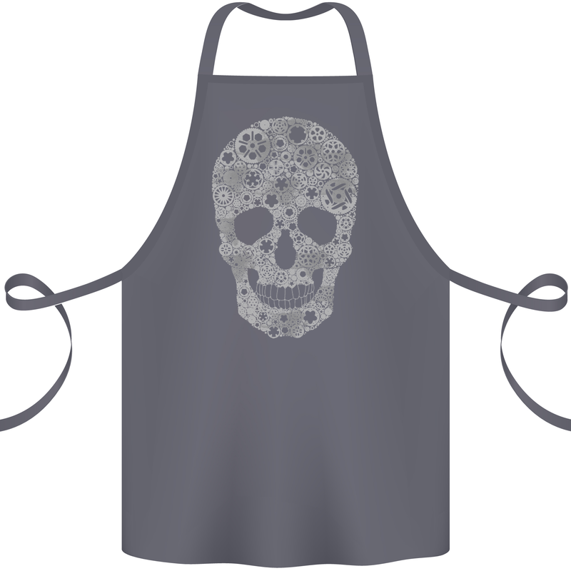 Gear Skull Biker Motorcycle Motorbike Cars Cotton Apron 100% Organic Steel