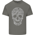 Gear Skull Biker Motorcycle Motorbike Cars Kids T-Shirt Childrens Charcoal