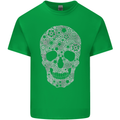 Gear Skull Biker Motorcycle Motorbike Cars Kids T-Shirt Childrens Irish Green