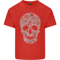 Gear Skull Biker Motorcycle Motorbike Cars Kids T-Shirt Childrens Red
