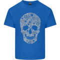 Gear Skull Biker Motorcycle Motorbike Cars Kids T-Shirt Childrens Royal Blue