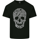 Gear Skull Biker Motorcycle Motorbike Cars Mens Cotton T-Shirt Tee Top Black