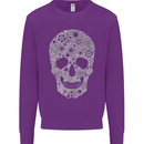 Gear Skull Biker Motorcycle Motorbike Cars Mens Sweatshirt Jumper Purple