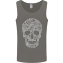 Gear Skull Biker Motorcycle Motorbike Cars Mens Vest Tank Top Charcoal