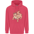 Gekko With Flowers Lizards Childrens Kids Hoodie Heliconia