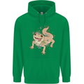 Gekko With Flowers Lizards Childrens Kids Hoodie Irish Green
