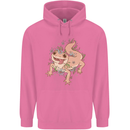 Gekko With Flowers Lizards Mens 80% Cotton Hoodie Azelea