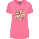 Gekko With Flowers Lizards Womens Wider Cut T-Shirt Azalea