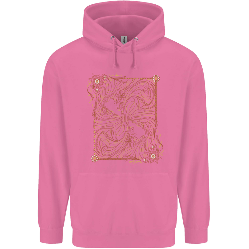 Gemini Faces Star Sign Astrological Zodiac Childrens Kids Hoodie Azalea