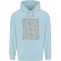 Gemini Faces Star Sign Astrological Zodiac Childrens Kids Hoodie Light Blue