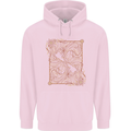 Gemini Faces Star Sign Astrological Zodiac Childrens Kids Hoodie Light Pink