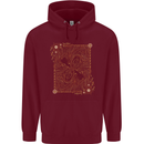 Gemini Faces Star Sign Astrological Zodiac Childrens Kids Hoodie Maroon
