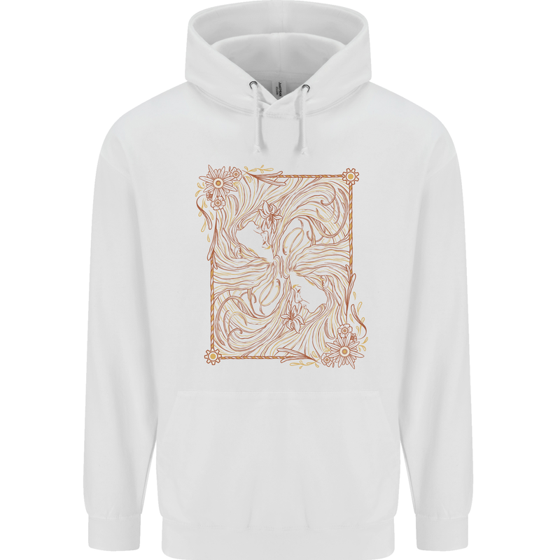 Gemini Faces Star Sign Astrological Zodiac Childrens Kids Hoodie White