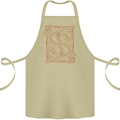 Gemini Faces Star Sign Astrological Zodiac Cotton Apron 100% Organic Khaki