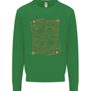 Gemini Faces Star Sign Astrological Zodiac Kids Sweatshirt Jumper Irish Green