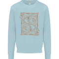 Gemini Faces Star Sign Astrological Zodiac Kids Sweatshirt Jumper Light Blue