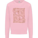 Gemini Faces Star Sign Astrological Zodiac Kids Sweatshirt Jumper Light Pink