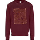 Gemini Faces Star Sign Astrological Zodiac Kids Sweatshirt Jumper Maroon