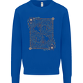 Gemini Faces Star Sign Astrological Zodiac Kids Sweatshirt Jumper Royal Blue