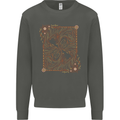 Gemini Faces Star Sign Astrological Zodiac Kids Sweatshirt Jumper Storm Grey