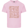 Gemini Faces Star Sign Astrological Zodiac Kids T-Shirt Childrens Light Pink