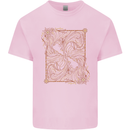 Gemini Faces Star Sign Astrological Zodiac Kids T-Shirt Childrens Light Pink