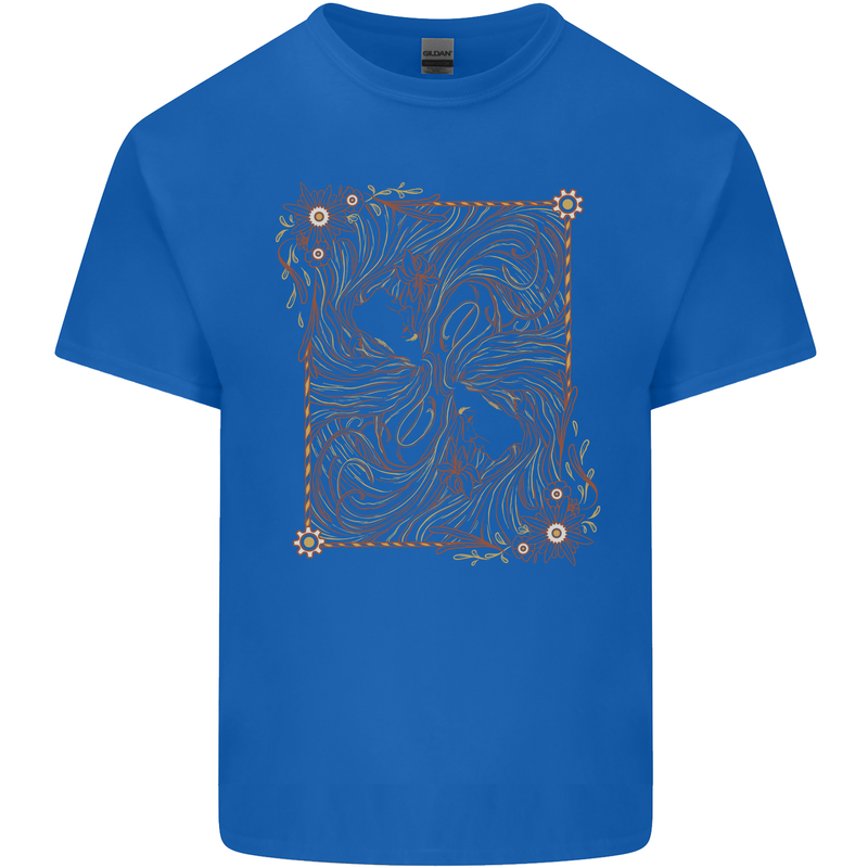 Gemini Faces Star Sign Astrological Zodiac Kids T-Shirt Childrens Royal Blue