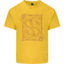 Gemini Faces Star Sign Astrological Zodiac Kids T-Shirt Childrens Yellow