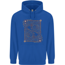 Gemini Faces Star Sign Astrological Zodiac Mens 80% Cotton Hoodie Royal Blue
