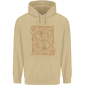 Gemini Faces Star Sign Astrological Zodiac Mens 80% Cotton Hoodie Sand