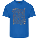 Gemini Faces Star Sign Astrological Zodiac Mens Cotton T-Shirt Tee Top Royal Blue
