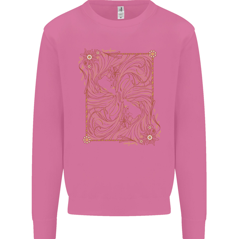 Gemini Faces Star Sign Astrological Zodiac Mens Sweatshirt Jumper Azalea