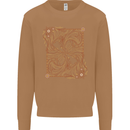 Gemini Faces Star Sign Astrological Zodiac Mens Sweatshirt Jumper Caramel Latte