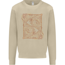 Gemini Faces Star Sign Astrological Zodiac Mens Sweatshirt Jumper Sand