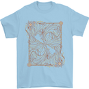 Gemini Faces Star Sign Astrological Zodiac Mens T-Shirt 100% Cotton Light Blue