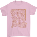 Gemini Faces Star Sign Astrological Zodiac Mens T-Shirt 100% Cotton Light Pink