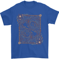 Gemini Faces Star Sign Astrological Zodiac Mens T-Shirt 100% Cotton Royal Blue