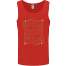 Gemini Faces Star Sign Astrological Zodiac Mens Vest Tank Top Red