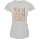 Gemini Faces Star Sign Astrological Zodiac Womens Petite Cut T-Shirt Sports Grey
