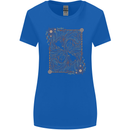 Gemini Faces Star Sign Astrological Zodiac Womens Wider Cut T-Shirt Royal Blue