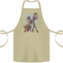 Gemini Star Sign Astrological Zodiac Cotton Apron 100% Organic Khaki