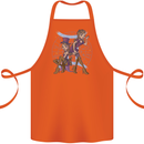 Gemini Star Sign Astrological Zodiac Cotton Apron 100% Organic Orange