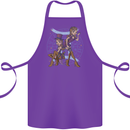 Gemini Star Sign Astrological Zodiac Cotton Apron 100% Organic Purple