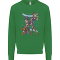 Gemini Star Sign Astrological Zodiac Kids Sweatshirt Jumper Irish Green