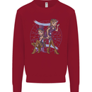 Gemini Star Sign Astrological Zodiac Kids Sweatshirt Jumper Red