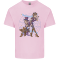 Gemini Star Sign Astrological Zodiac Kids T-Shirt Childrens Light Pink