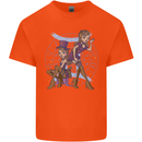 Gemini Star Sign Astrological Zodiac Kids T-Shirt Childrens Orange