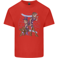 Gemini Star Sign Astrological Zodiac Kids T-Shirt Childrens Red