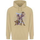 Gemini Star Sign Astrological Zodiac Mens 80% Cotton Hoodie Sand