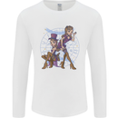 Gemini Star Sign Astrological Zodiac Mens Long Sleeve T-Shirt White